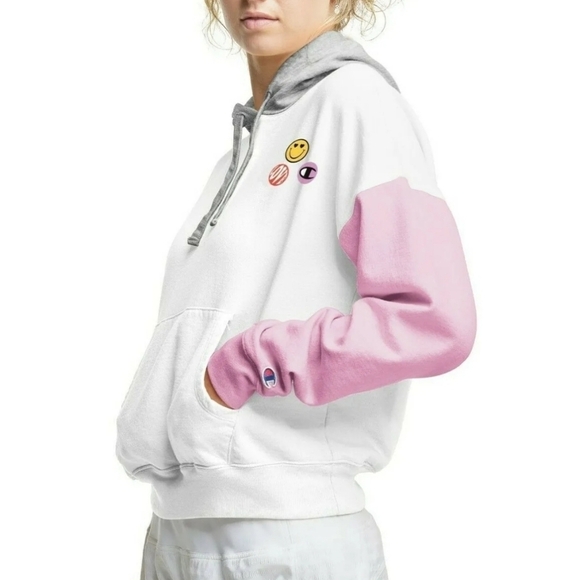 Champion Size Medium Get Happy Power Hoodie NWT - Picture 2 of 14